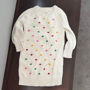 Baby GAP Colorful Polka Dot Sweater dress
